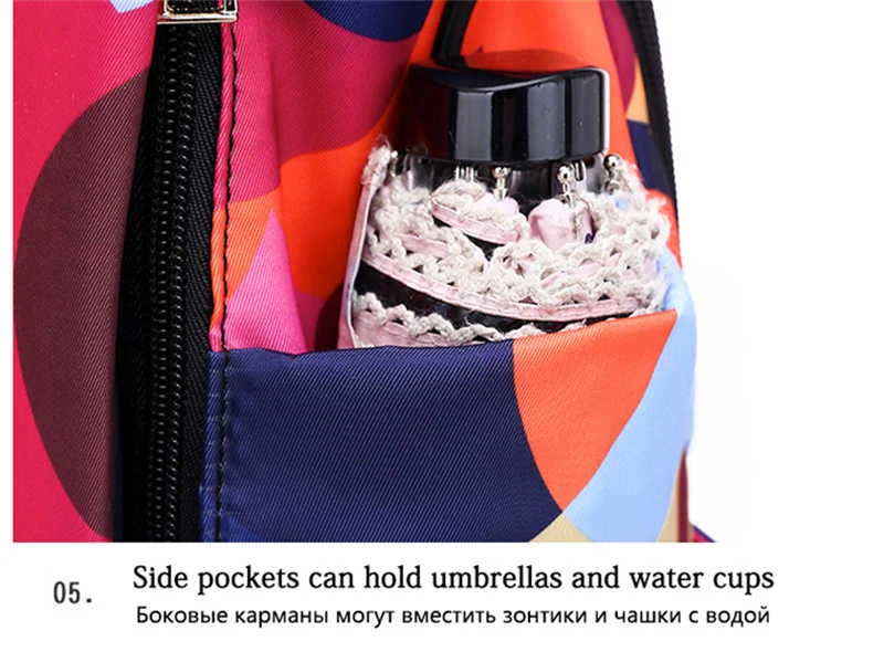 Mochila antifurto feminina, mochila escolar estilo oxford durável para meninas