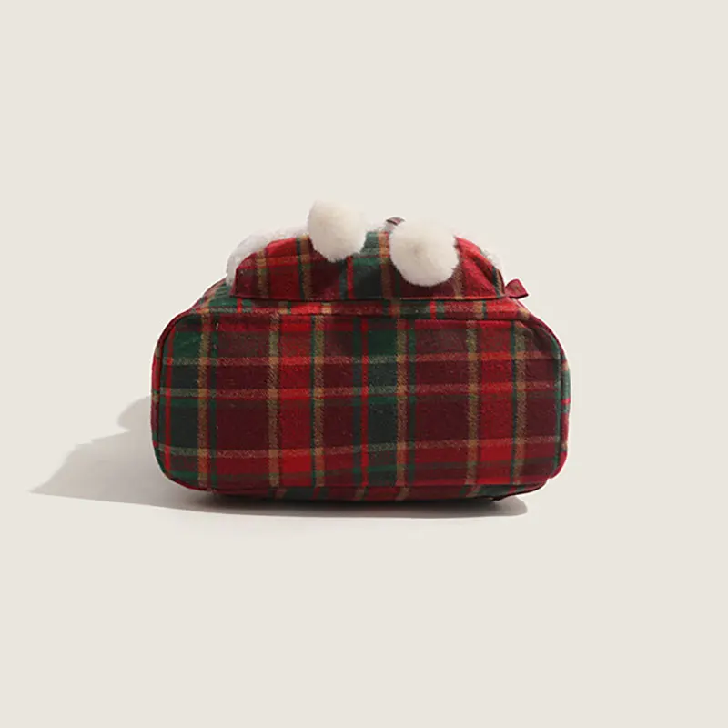 Backpack New Cartoon Autumn And Winter Shoulder Plaid Bag Casual Travel Impermeable Small Backpacks For Mini Waterproof Free