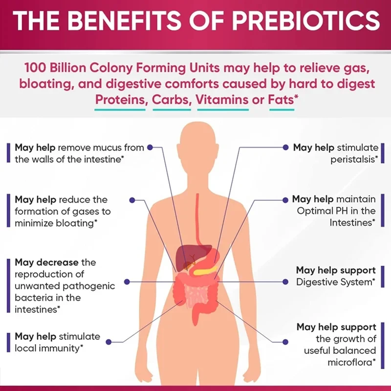 Probiotics 60 Billion Cfu Capsules With Prebiotics For Digestion_voghion.com