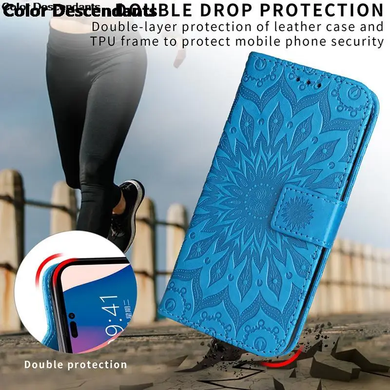 Leather Case Phone Cover Oppo A1k For OPPO A1k 3D Colored Drawing