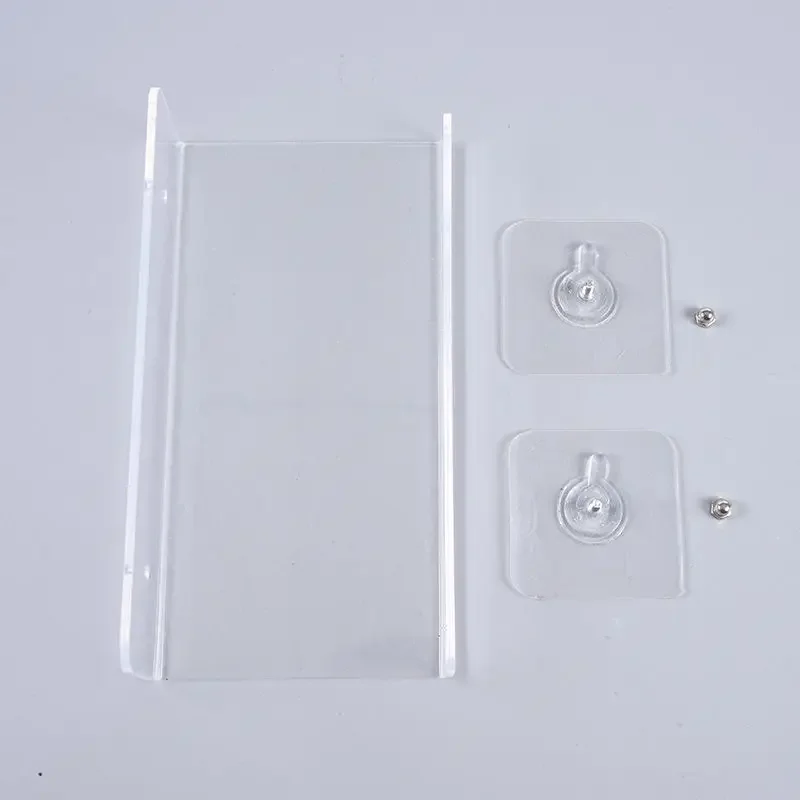 Transparent Acrylic U-shaped Wall Mounted Storage Rack Kitchen and Bathroom Walls L Do Not Require Perforated Storage Racks 6