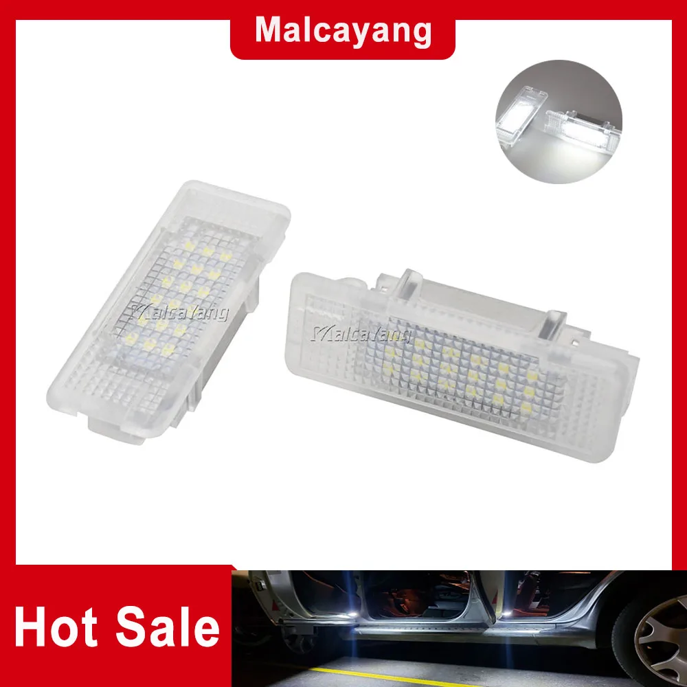 Per Bmw E53 X5 1999-2006 E39 1995-2003 Z8 E52 1999-2003 Nuovo 2X Led Di Cortesia Sotto La Porta Footwell Bagaglio Luce Lampada