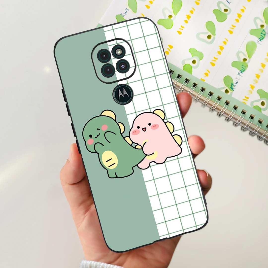 Cute Cat Cartoon Painted Soft Silicone Phone Case Cover - Compatible with Motorola Moto G9