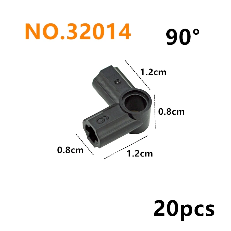 Enhanced Building Block Connector Accessories - Technical Parts for Creative Construction Toys