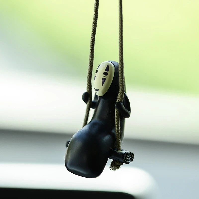 No Face Charm No Face Man Car Pendant - Anime Swing Ornament For Rear View Mirror & Home Decor Deadpool Hanging Car Ornament