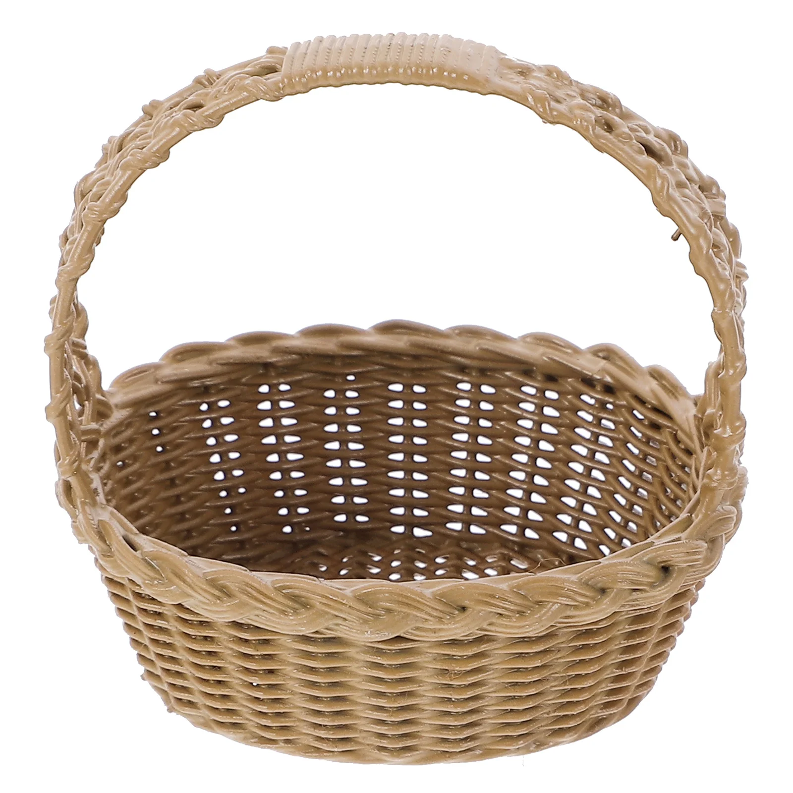 

Mini Basket House Decor Miniature Baskets Model Toys Food Children’s Dollhouse Weaving