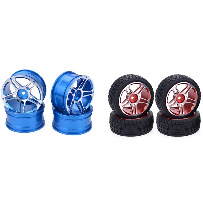 

4 шт. 1/10 турнирные автомобильные шины и колесный обод с 4 шт. 1/10 Турнирная ступица обода колеса для MN86S MN86 HSP HPI Losi LRP Радиоуправляемый автомобиль