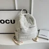 Fashion Cotton Backpack Soft Puffer Knapsack Quilted Large Capacity Nylon Solid Multi-pocket Daypack Travel Gym Bag XA30ZZ 1