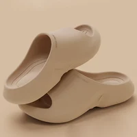 EVA Soft Sole Thick Bottom Waterproof Slippers Summer Big Size Non-slip Home Couple Slippers Ladies Beach Slides Anti-odorant 45 1