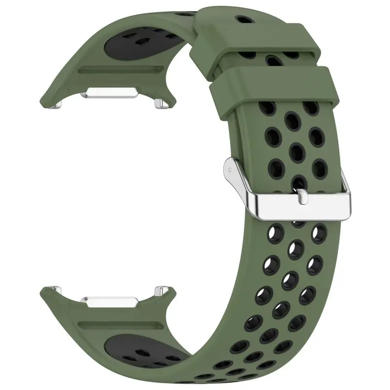 Dual-Tone Silicone Sports Strap Bracelet