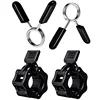1 Piece 25/28/30 mm Barbell Clamp Spring Collar Clips Gym Weight Dumbbell Lock Standard Lifting Kit Barbell Lock 2