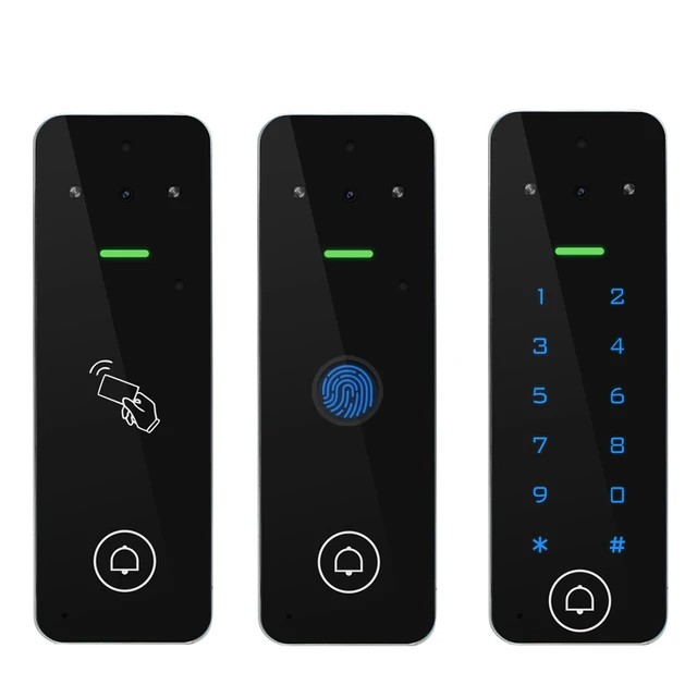 Video Intercom Access Control Keypad Visual Doorbell Tuya Smart WiFi RFID Digit Fingerprint Intercom System Outdoor Metal Case 6