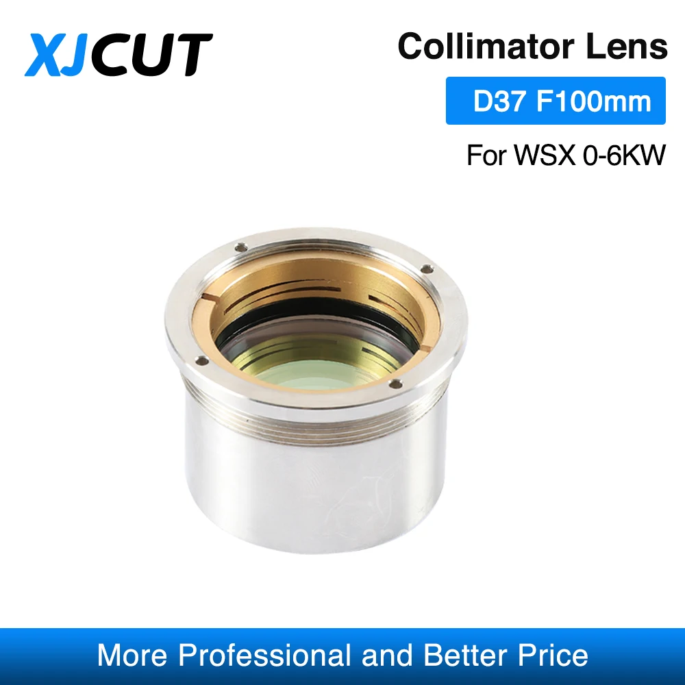 XJCUT Fiber Laser Collimator & Focus Lens D37 F100 F125 F150