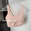 Lemon Women Athletic Fitness Sports Bra Solid Color Cross Sexy Tights Tank Top Bra With Chest Pad Soft Gym Yoga Exercise Vest 4