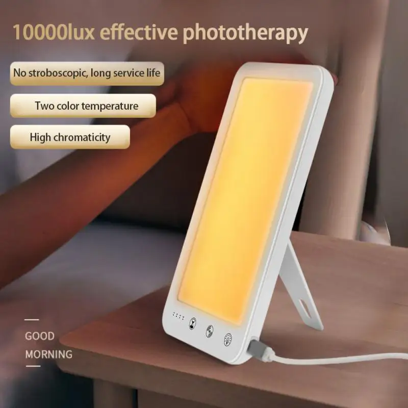 

10000lux Sad Light Therapy Lamp Luminous Consumer Electronics Creative Desk Lamp 3000k-6500k Smart Emotional Physiotherapy Lamp