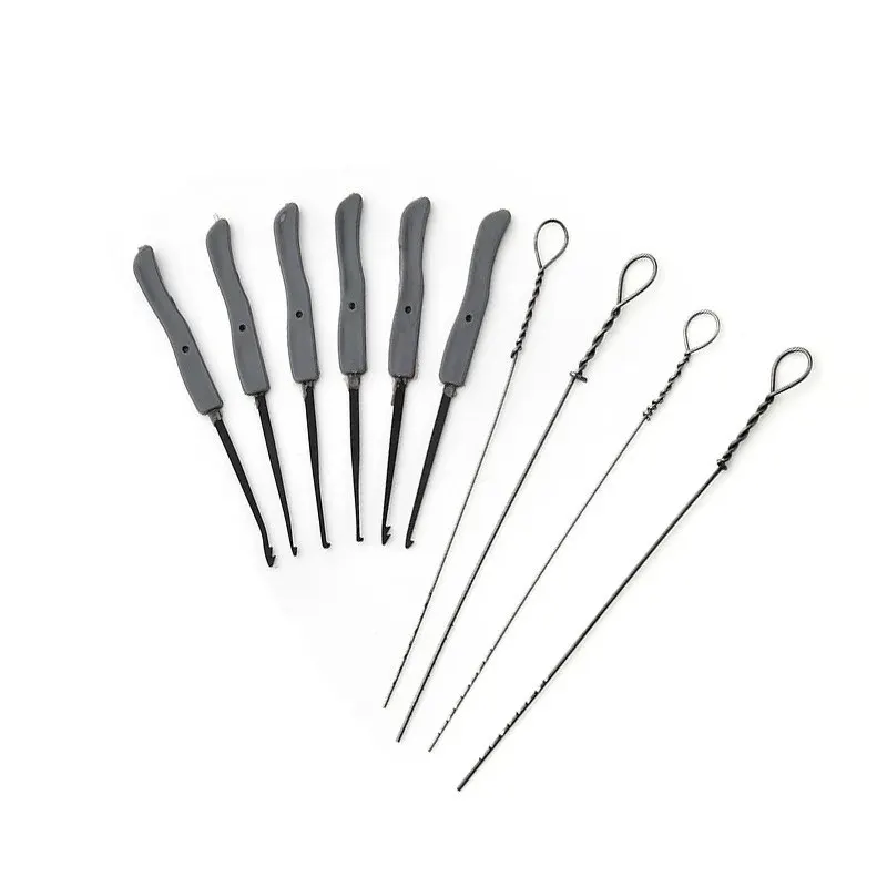 12PCS Broken Lock Pick Set Locksmith Supplies Broken Key Auto Extractor Remove Hooks Stainless Steel DIY Hand Tools Hardware