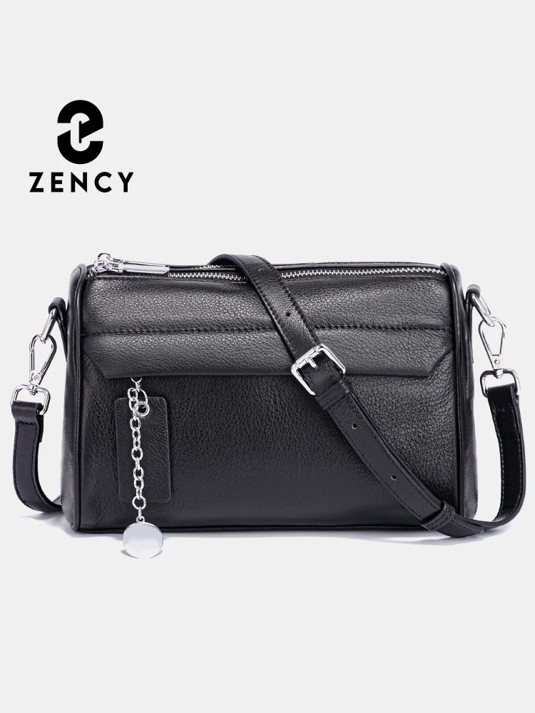 Zency Weiche Leder Casual Schulter Tasche Für Weibliche Doppel