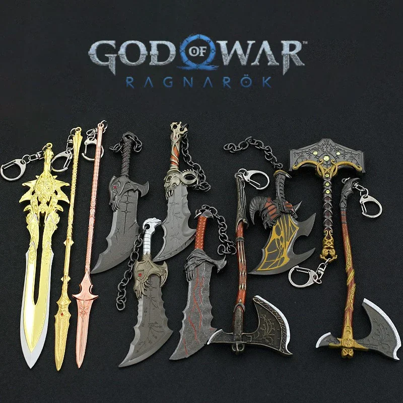 Cosplay prop cosplay toy cosplay axe God of War Weapon Leviathan Ax Kratos Blades of Chaos metal weapon model ghost Spart toy Katana weapons Samurai sword gifts