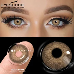 Vibrant Myopia Prescription Contact Lenses - Yearly Wear, Brown to Gray Transition (PATTAYA-BROWN)