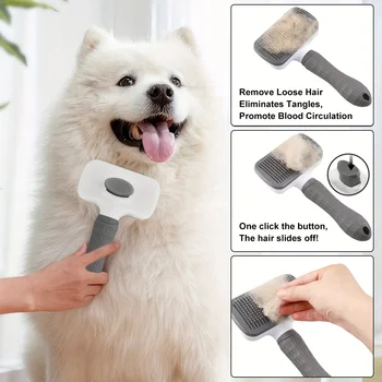 2-in-1 Pet Grooming Comb Massager 2
