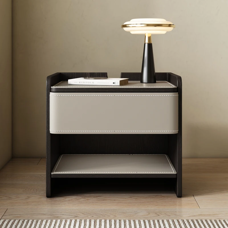 

Роскошная круглая тумбочка, прикроватная тумбочка с зарядкой, милая ротанговая Минималистичная умная тумбочка, нордическая мебель для дома