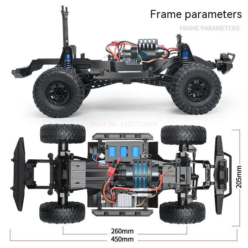 Huangbo Zp1005-1010 Remote Control Vehicle 2.4g 4wd Simulated Remote Control Vehicle All Terrain 15km/h 1:10 Off-road Climbing 5