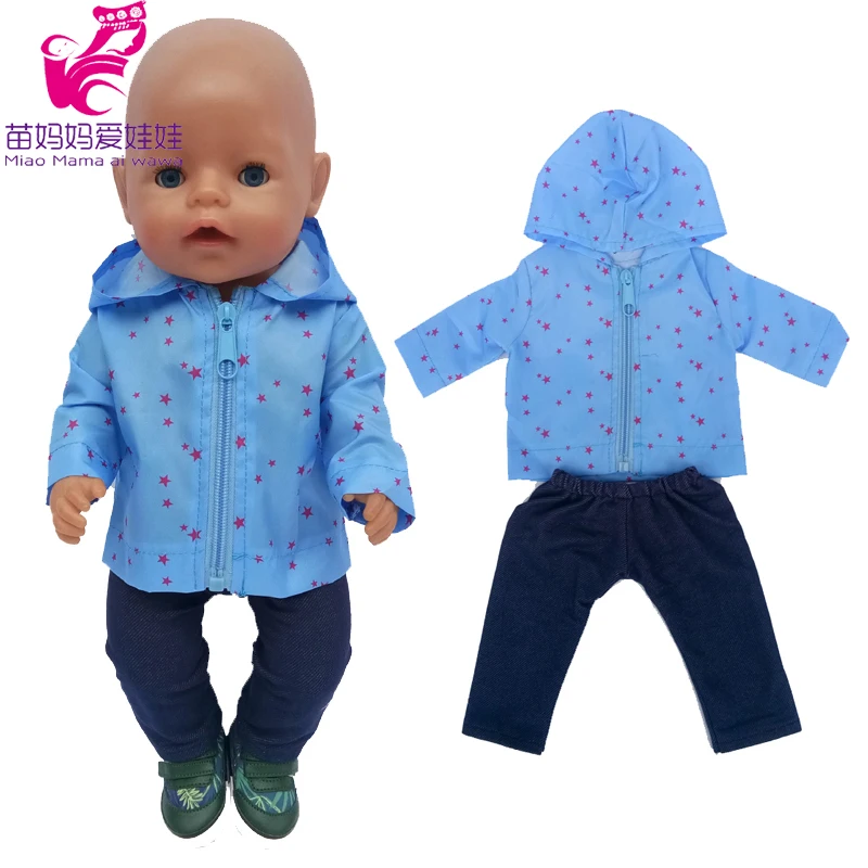 17 Inch Baby Doll Sun Protection Clothes for 18 Inch American Generation Girl Doll Leisure Outfits