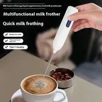 3-in-1 Wireless Electric Milk Frother Coffee Foamer, Hot Chocolate Whisk & Mini Mixer for Latte, Cappuccino〔YY33〕