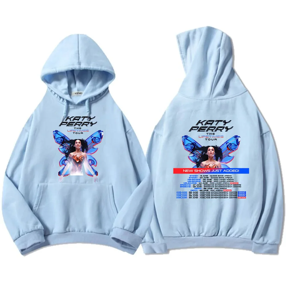 Sweat à Capuche Katy Perry The Lifetimes Tour - Unisexe Streetwear - Manches Longues - Taille US/XXS-4XL - Cadeau Mode