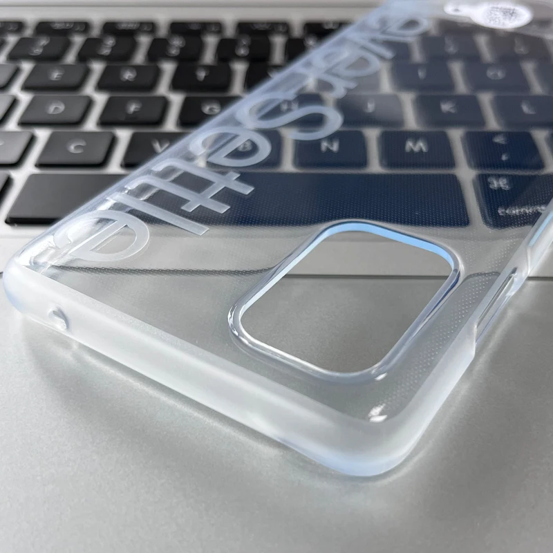 Slim Shockproof Transparent Back Case - Ultra-Thin Soft Rubber Clear Skin Cover