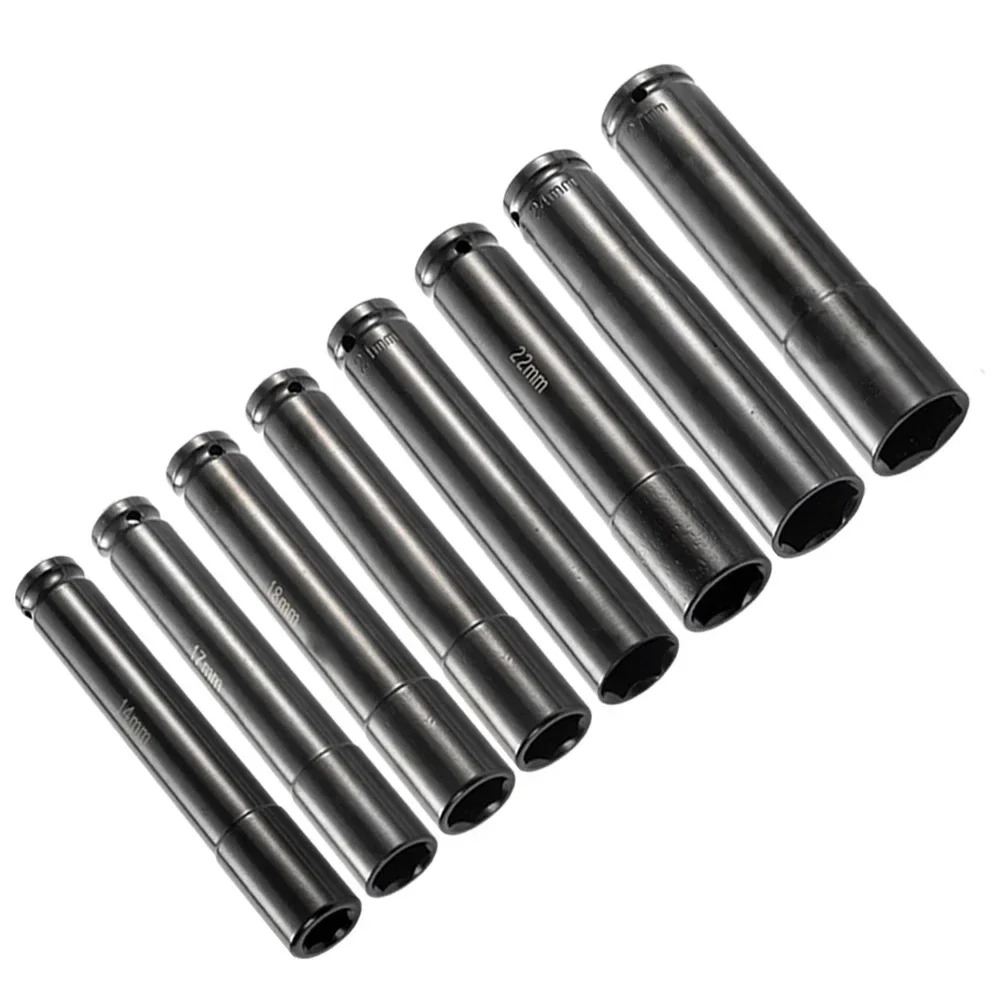 1Pc Impact Wrench Hex Socket Head 150mm 1/2'' Drive 14-27mm Hex Adapter For Electric Wrench Spanner Converter Power Tool Parts 2