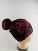 Diamond Turban for African Women Velvet Chemo Cap Muslim Hijab Inner Hair Cover Hats Scarf Wrap Islamic Headscarf Beanie 6