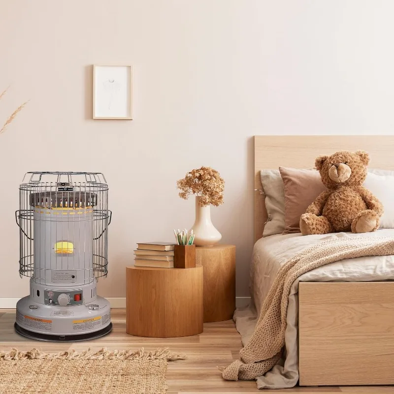 Kero World KW-24G Indoor Kerosene Heater, Large, Gray 6