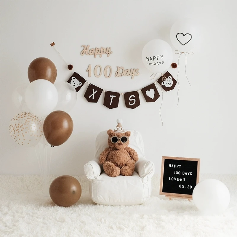 DIY Name Banner Children Birthday Party Banners Non-woven Anniversary Garland Baby Name Bunting