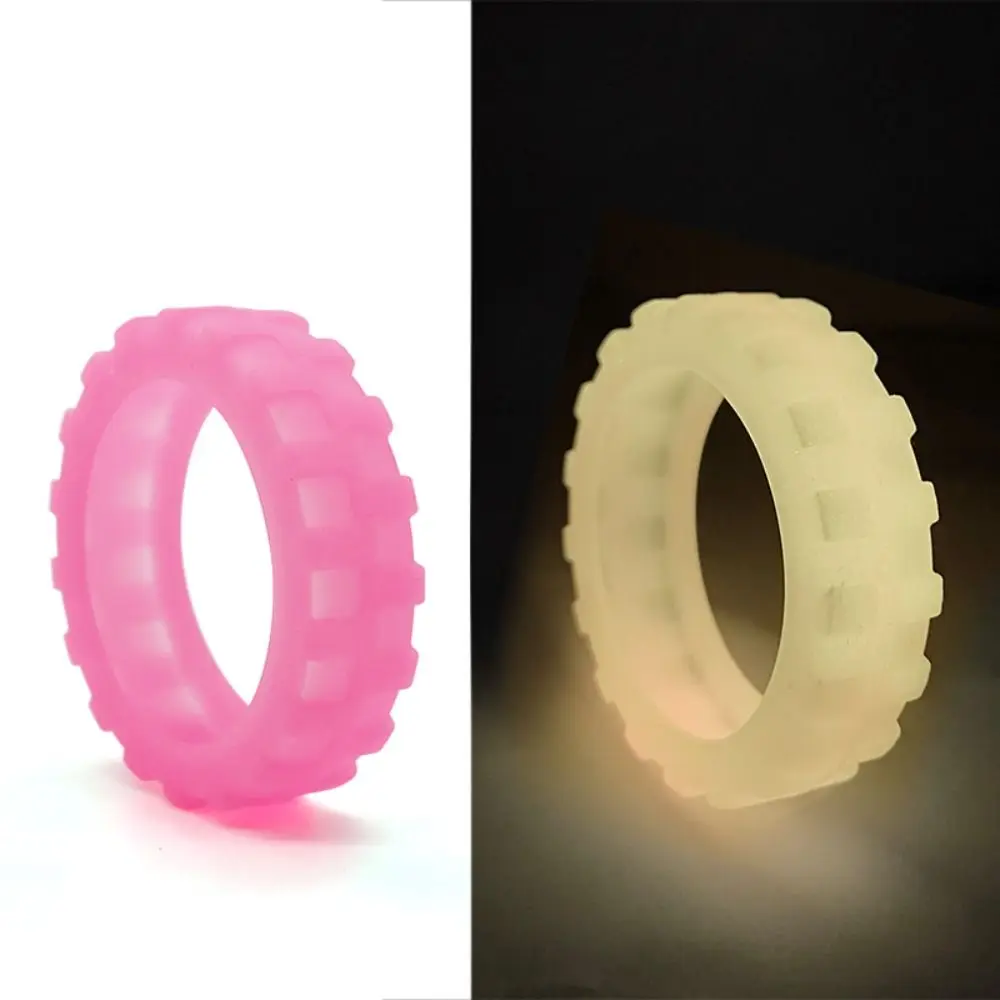 Luminous Silicone Travel Luggage Wheel Covers - Silent Suitcase Protection, Set of 8