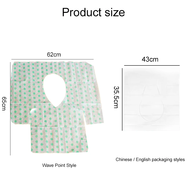 Disposable Toilet Seat Cushion Non Woven Fabric PE Film Isolation of Dirt Waterproof Portable Travel Hotels Supply 5~50pcs