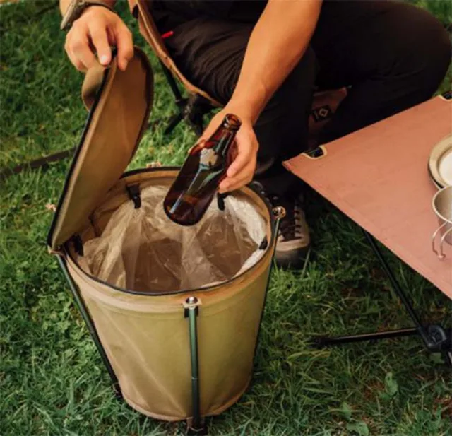 Outdoor Reise Camping Mülleimer Faltbare Lagerung Runde Eimer