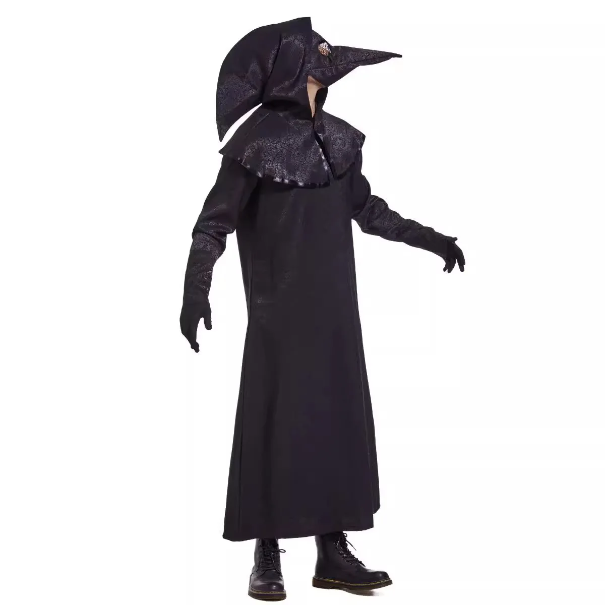 Halloween Cosplay Costumes Halloween European Medieval Black Death Plague Men's Beak Mask Doctor Role Stage Performance Costume