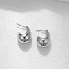 Vintage Chunky Dome Drop Earrings For Women Gold Plated Stainless Steel Thick Teardrop Earring Statement Wedding Jewelry Gifts 4