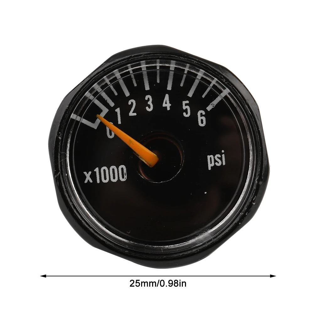 Paintball Air Pressure Gauge 3000/6000psi Alloy Mini Micro Manometer 1/8NPT Threads Air Fill Station Paintball Accessory