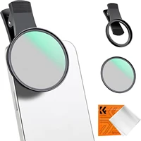 K&F Concept 52mm 1/4 Black Pro Mist Phone Filter Clip on Diffusion Antireflective Coating Filter iPhone Mobile Smart Phone 1