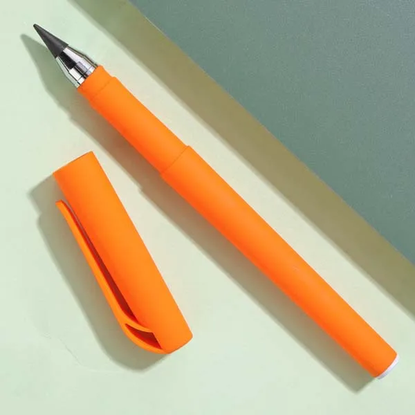 New Technology Unlimited Writing Eternal Pencil No Ink Pen Magic Pencils for Writing Art Sketch Painting Tool Kids Novelty Gifts Orange style 2