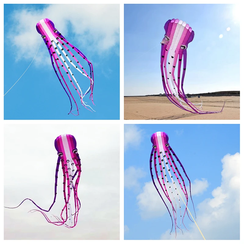 free shipping large octopus kite for adults soft kite professional kites factroy kite parafoil outdoor play toy giant inflatable free shipping adults kite reel professional kite wheel for big kite outdoor game huge kite flying steering wheel windsurfing
