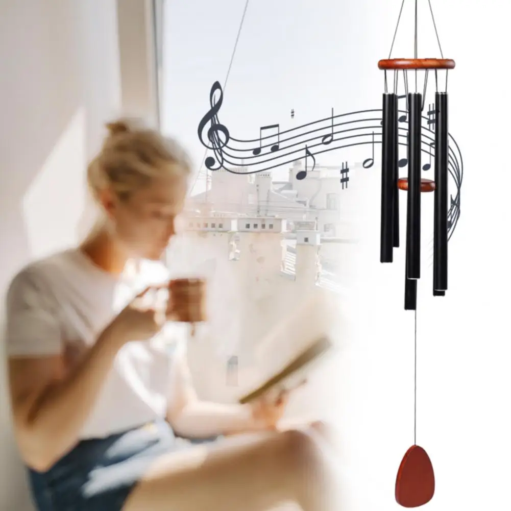 

Уникальное уличное украшение, подвеска с колокольчиком из алюминиевой трубки для дома, внутреннего дворика, наружное украшение, подвесной колокольчик с колокольчиком для любителей на улице