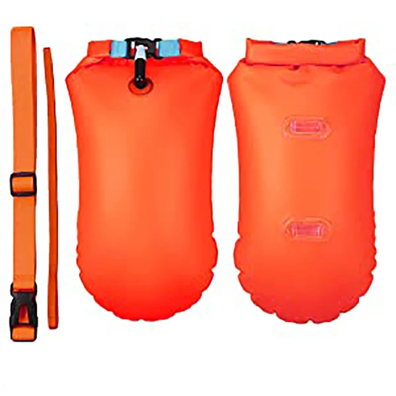 PVC Inflatable Safe Swim Safety Buoy, Water Sports Swimming Waterproof Bag