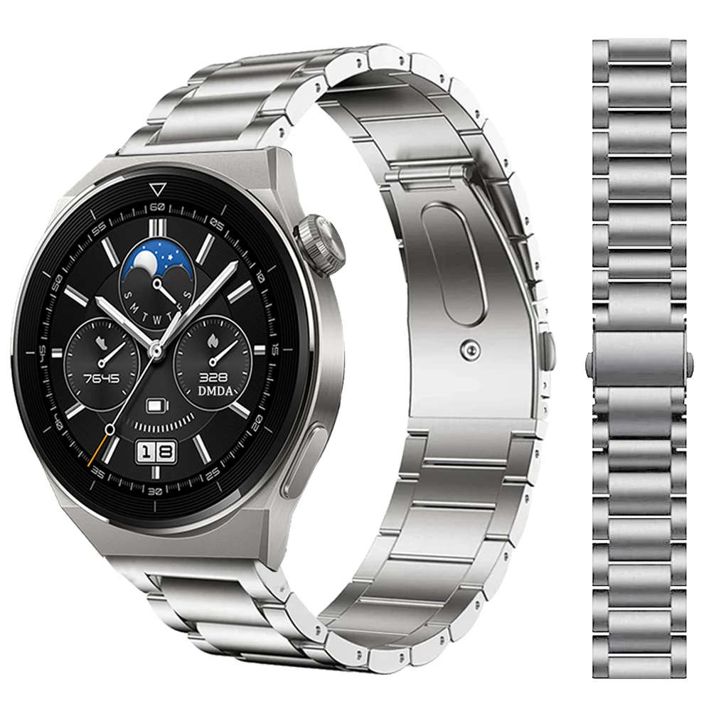 Cinturino In Metallo Titanio Per Huawei Watch 3 Band Gt 3 Pro Gt2 Cinturini Honor Magicwatch 2 Gs 3 20Mm 22Mm Accessori Per Bracciali