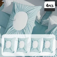 4pcs Soft Disposable Travel Pillowcases Non-Woven Fabric Hand Washable Suitable for Hotels Beauty Salons Travel Outdoor Camping 1