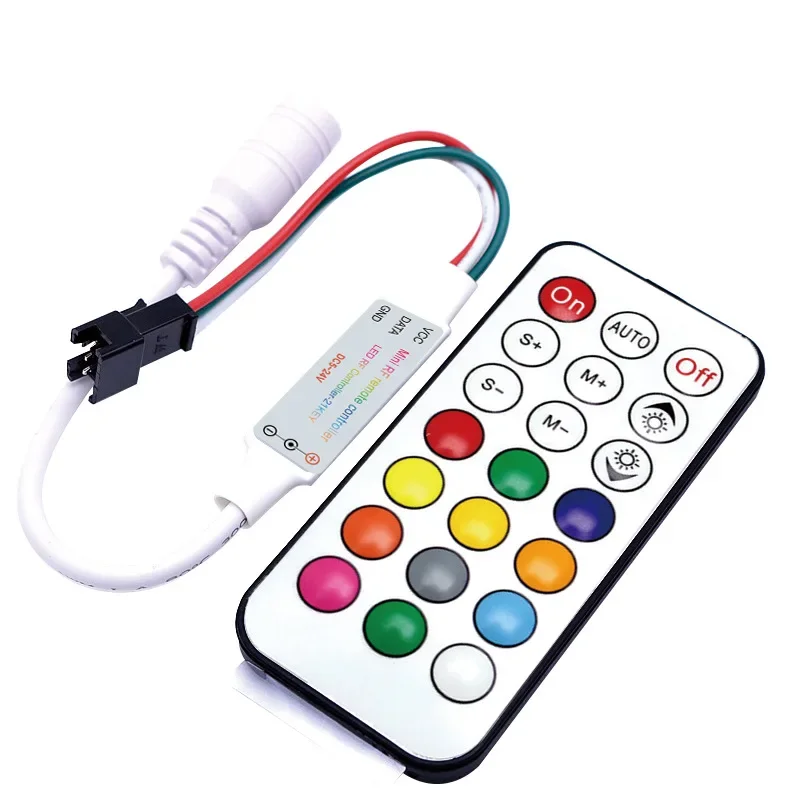 WS2811 WS2812B SK6812 Led ȼ Ʈѷ USB/DC ̴ 3 Ű RF 21 Ű  Ʈѷ DC5-24V