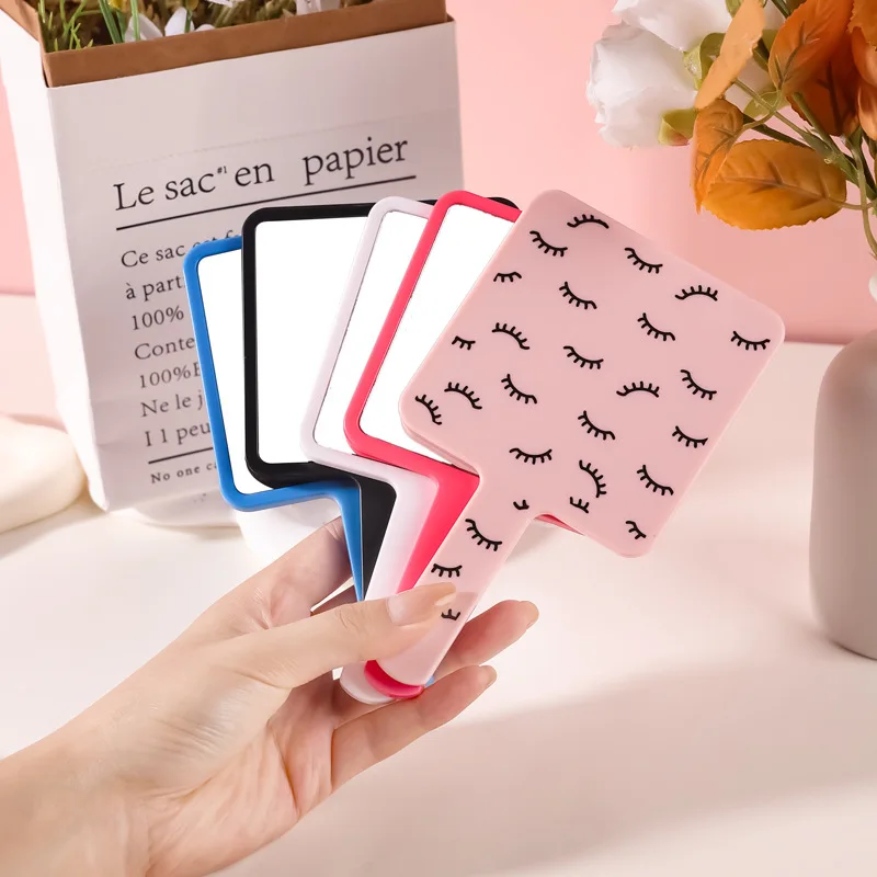 Makeup Mirror 1Pc Handheld Square Female Portable Cosmetic Beauty Tools Vanity Desktop Make Up Mirror Tools 거울 makeup mirror