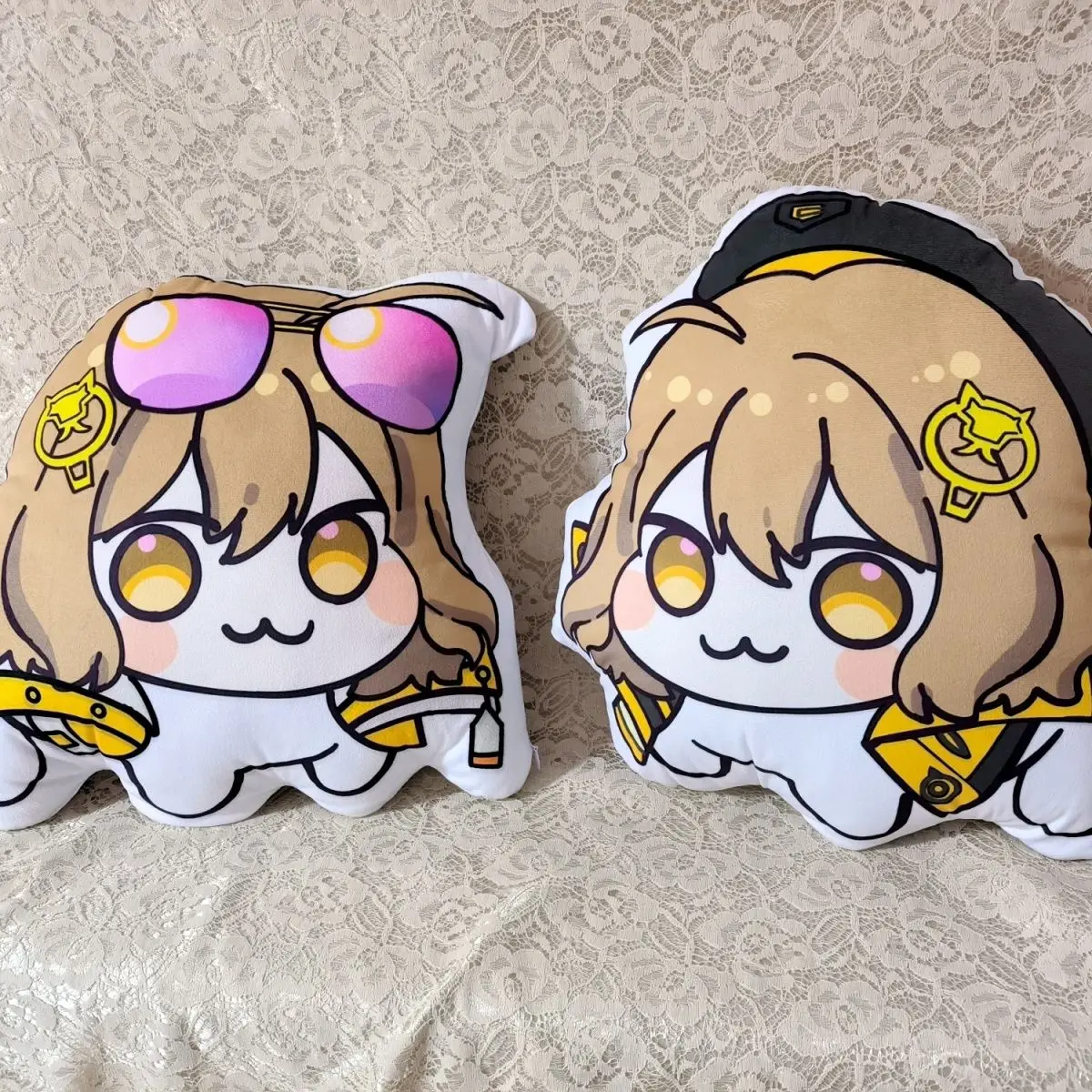 NIKKE GODDESS OF VICTORY Role Doro Plush Cushion Back Pillow Cartoon Cute Yellow Dog Stuffed Irregular Pillow Anime Kid Gift 2